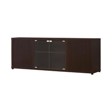 Load image into Gallery viewer, Living Room : Tv Consoles - Rectangular Tv Console With Magnetic-push Doors Cappuccino