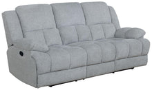 Load image into Gallery viewer, Grey - Waterbury 3-piece Pillow Top Arm Motion Living Room Set Grey
