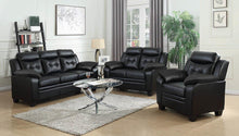 Load image into Gallery viewer, Black - Finley Tufted Upholstered Chair Black
