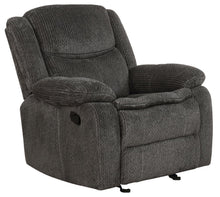 Load image into Gallery viewer, Charcoal - Jennings Upholstered Motion Glider Recliner Charcoal