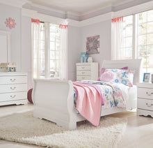 Load image into Gallery viewer, Anarasia - White - Twin Sleigh Headboard