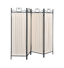 Load image into Gallery viewer, Beige - 4-panel Folding Screen Beige And Black