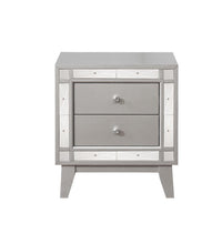 Load image into Gallery viewer, Leighton Collection - Metallic - Leighton 2-drawer Nightstand Metallic Mercury
