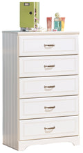 Load image into Gallery viewer, Lulu - White - Five Drawer Chest