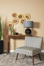 Load image into Gallery viewer, Accents : Chairs - Black - Wooden Leg Accent Chair Black And White