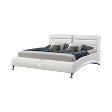 Load image into Gallery viewer, Jeremaine Upholstered Bed - White - Jeremaine Queen Upholstered Bed White