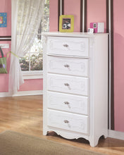 Load image into Gallery viewer, Exquisite - White - Five Drawer Chest