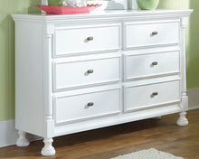 Load image into Gallery viewer, Kaslyn - White - 5 Pc. - Dresser, Mirror, Twin Panel Bed