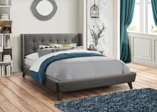 Load image into Gallery viewer, Carrington Collection - Grey - Carrington Button Tufted Full Bed Grey