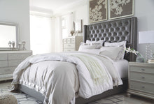 Load image into Gallery viewer, Coralayne - Gray - 4 Pc. - Dresser, Mirror, Queen Upholstered Bed