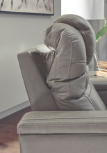 Load image into Gallery viewer, Boerna - Gray - PWR Recliner/ADJ Headrest