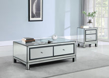 Load image into Gallery viewer, 2-drawer Coffee Table Black Titanium And Silver