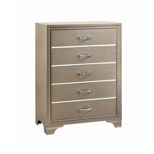Load image into Gallery viewer, Beaumont 5-drawer Rectangular Chest Champagne