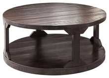 Load image into Gallery viewer, Rogness - Rustic Brown - Round Cocktail Table