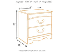 Load image into Gallery viewer, Catalina - Antique White - Two Drawer Night Stand
