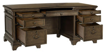 Load image into Gallery viewer, Hartshill Collection - Hartshill Executive Desk With File Cabinets Burnished Oak