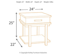 Load image into Gallery viewer, Stanah - Two-tone - Rectangular End Table
