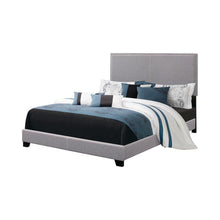 Load image into Gallery viewer, Boyd Upholstered Bed - Grey - Boyd Queen Upholstered Bed With Nailhead Trim Grey