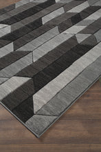Load image into Gallery viewer, Chayse - Black/Gray - Large Rug