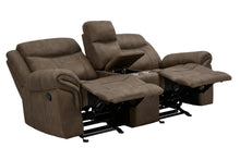 Load image into Gallery viewer, Sawyer Motion Collection - Macchiato - Sawyer Glider Loveseat With Console Macchiato