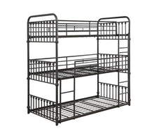 Load image into Gallery viewer, Navarino Bunk Bed - Navarino Twin Triple Bunk Bed Dark Bronze