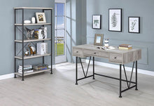 Load image into Gallery viewer, Analiese Collection - Analiese 3-drawer Writing Desk Grey Driftwood And Black