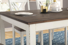 Load image into Gallery viewer, Dining Room L Packaged Sets : Dining Set - Light Brown - Fortress 7-piece Dining Set Chestnut And Vintage White