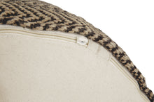 Load image into Gallery viewer, Chevron - Natural/Black - Pouf