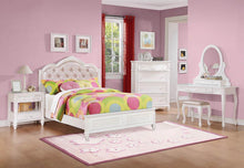 Load image into Gallery viewer, Caroline Collection - Pink - Caroline Full Upholstered Storage Bed Pink And White