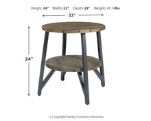 Load image into Gallery viewer, Haffenburg - Medium Brown - Round End Table