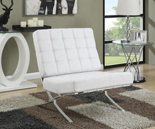 Load image into Gallery viewer, Accents : Chairs - White - Armless Upholstered Accent Chair White