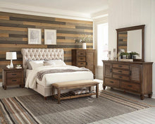 Load image into Gallery viewer, Devon Upholstered Bed - Beige - Devon Button Tufted Upholstered Full Bed Beige