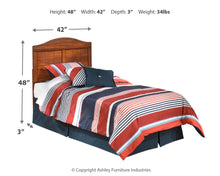 Load image into Gallery viewer, Barchan - Medium Brown - Twin Panel Headboard