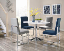 Load image into Gallery viewer, Grey - Mackinnon Upholstered Side Chairs Grey And Chrome (Set of 2)