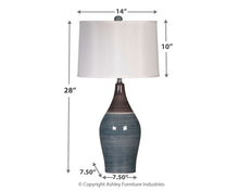 Load image into Gallery viewer, Niobe - Multi Gray - Ceramic Table Lamp (2/CN)