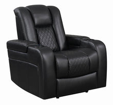 Load image into Gallery viewer, Delangelo Motion Collection - Black - Delangelo Power^2 Recliner With Cup Holders Black