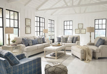 Load image into Gallery viewer, Traemore - Linen - 5 Pc. - Sofa, Loveseat, Shawnalore Ottoman Cocktail Table, 2 End Tables
