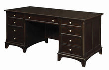 Load image into Gallery viewer, Garson Collection - Garson 7-drawer Executive Desk With Pencil Trays Cappuccino