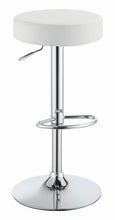 Load image into Gallery viewer, White - 29" Adjustable Bar Stool Chrome And White