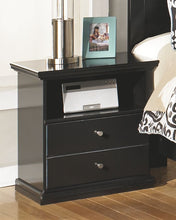 Load image into Gallery viewer, Maribel - Black - One Drawer Night Stand