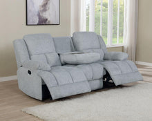 Load image into Gallery viewer, Grey - Waterbury Upholstered Motion Sofa Grey