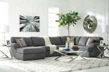 Load image into Gallery viewer, Jayceon - Steel - 6 Pc. - Left Arm Facing Corner Chaise, Armless Loveseat, Right Arm Facing Sofa Sectional, Coylin Cocktail Table, 2 End Tables