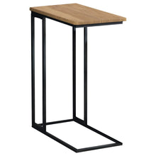 Load image into Gallery viewer, Snack Table With Power Outlet Gunmetal And Natural