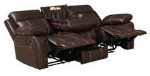 Load image into Gallery viewer, Myleene Motion Collection - Chestnut - Myleene Motion Sofa With Drop-down Table Chestnut