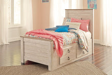 Load image into Gallery viewer, Willowton - Whitewash - Twin Panel Bed