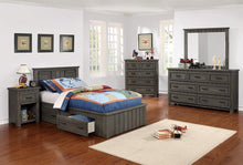 Load image into Gallery viewer, Napoleon Collection - Napoleon Full Platform Bed With Storage Drawers Gunsmoke