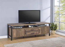 Load image into Gallery viewer, 71" 2-drawer Rectangular Tv Console Rustic Oak