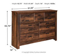 Load image into Gallery viewer, Quinden - Dresser &amp; Mirror