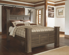Load image into Gallery viewer, Juararo - Dark Brown - 7 Pc. - Dresser, Mirror, Queen Poster Bed, 2 Nightstands
