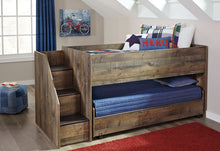 Load image into Gallery viewer, Trinell - Brown - Twin Loft Bed with Pull-out Caster Bed